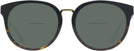 Round Black/Tortoise Tory Burch 7153U Bifocal Reading Sunglasses View #2