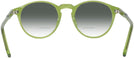 Round Lime Green Kala 905 w/ Gradient Bifocal Reading Sunglasses View #4