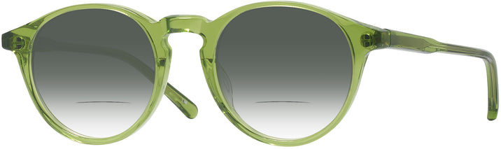 Round Lime Green Kala 905 w/ Gradient Bifocal Reading Sunglasses View #1