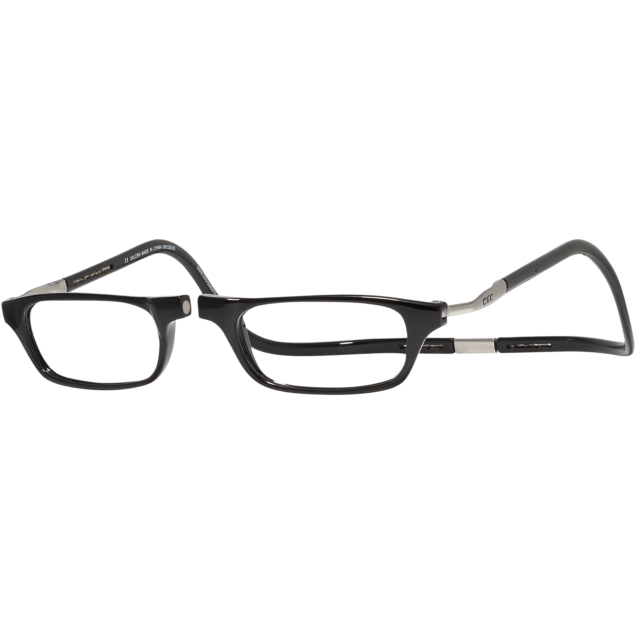 Black CliC Reader XXL Single Vision Half Frame