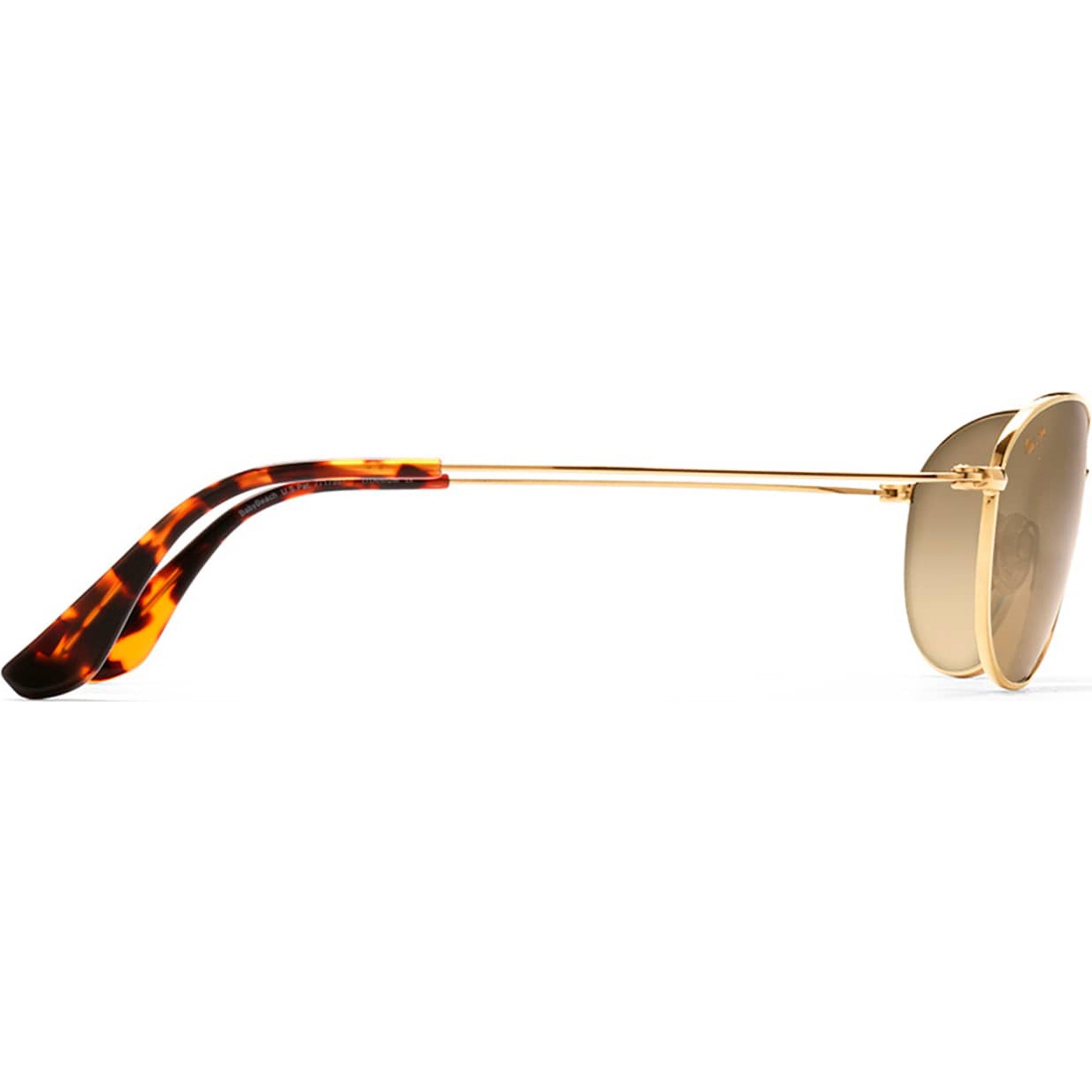 Maui Jim Baby Beach MJ-245-16 Men Polished Arista Gold Sunglasses Frame Full Rim Maui Jim Baby Beach-245 Sunglasses | FramesDirect.com main image 2