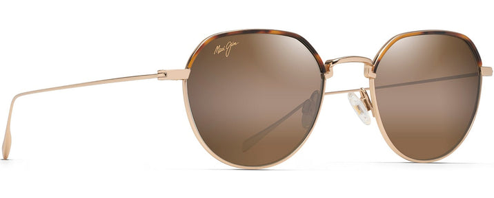 Round Gold/HCLl Bronze Lens Maui Jim Island Eyes 859 View #1