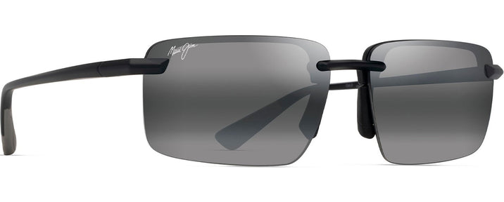 Rectangle Matte Black/Natural Grey Lenses Maui Jim Laulima 626 View #1