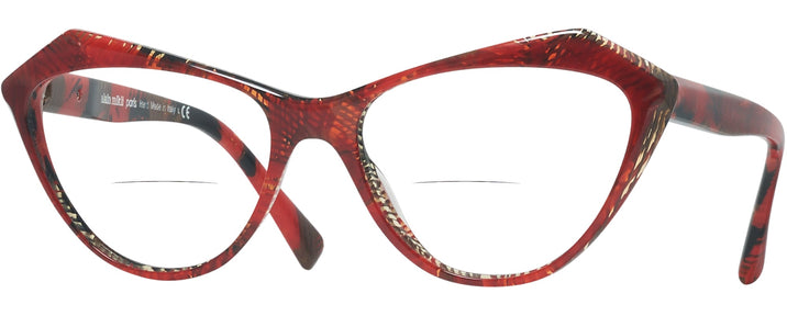 Cat Eye Rouge Mikli/palmier Rouge Alain Mikli A03089 Bifocal View #1