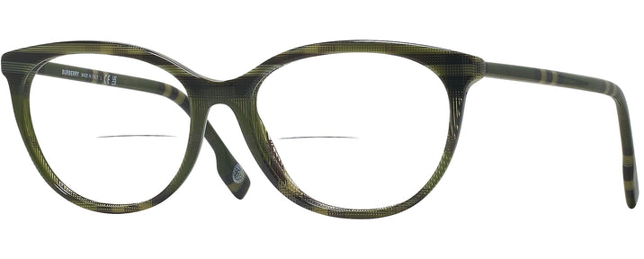 Oval Check Green Burberry 2389 Bifocal View #1
