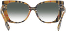 Cat Eye Vintage Check Burberry 4393 w/ Gradient Bifocal Reading Sunglasses View #4