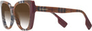 Cat Eye Check Brown/Bordeaux Burberry 4393 w/ Gradient Progressive No-Line Reading Sunglasses View #3
