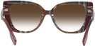 Cat Eye Check Brown/Bordeaux Burberry 4393 w/ Gradient Progressive No-Line Reading Sunglasses View #4