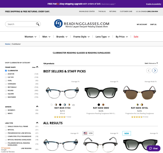 clubmaster reading glasses