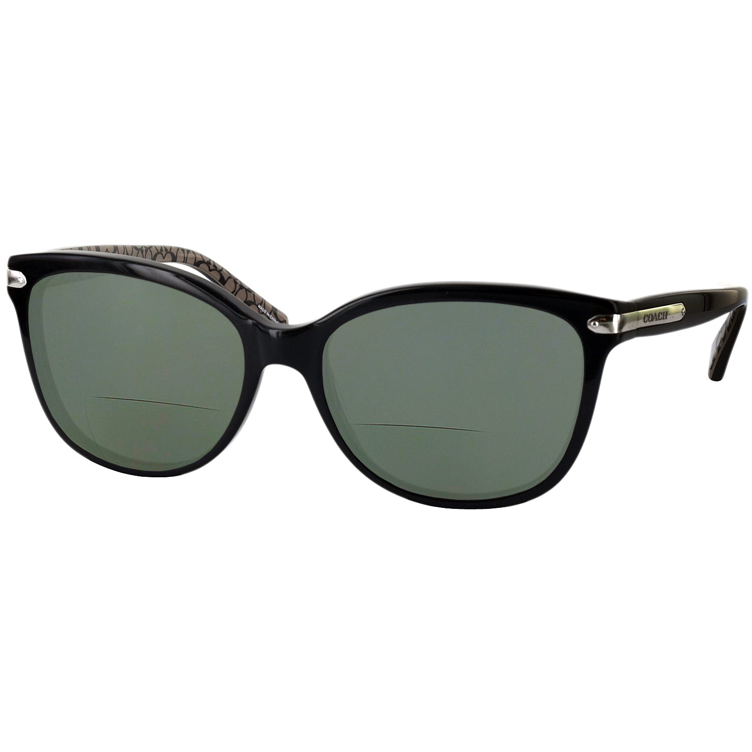 Confetti Purple Coach 8132 Bifocal Reading Sunglasses display picture 1