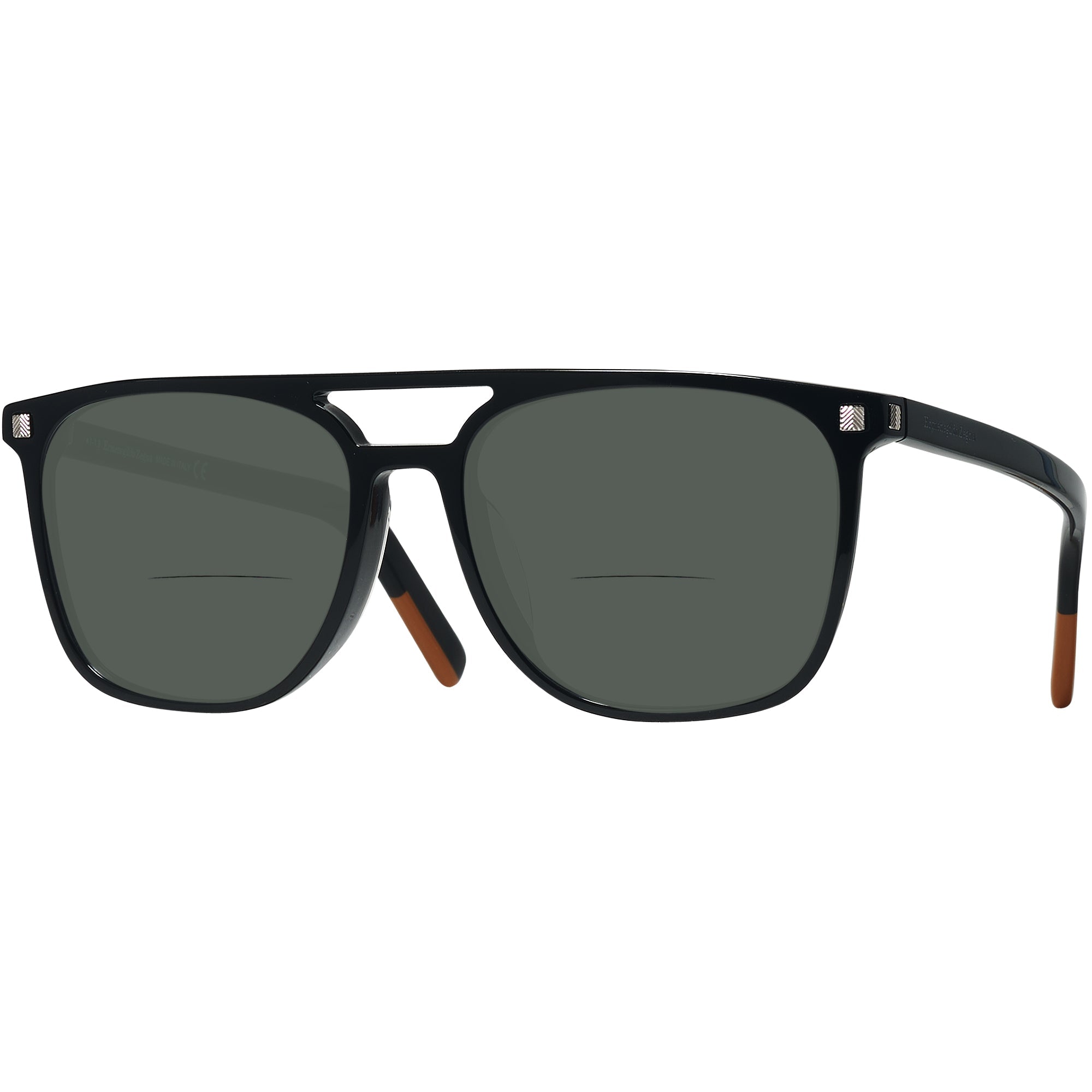 Black Zegna EZ0124-F Bifocal Reading Sunglasses