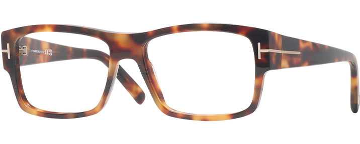 Rectangle Blonde Havana Tom Ford 5941 Single Vision Full Frame View #1