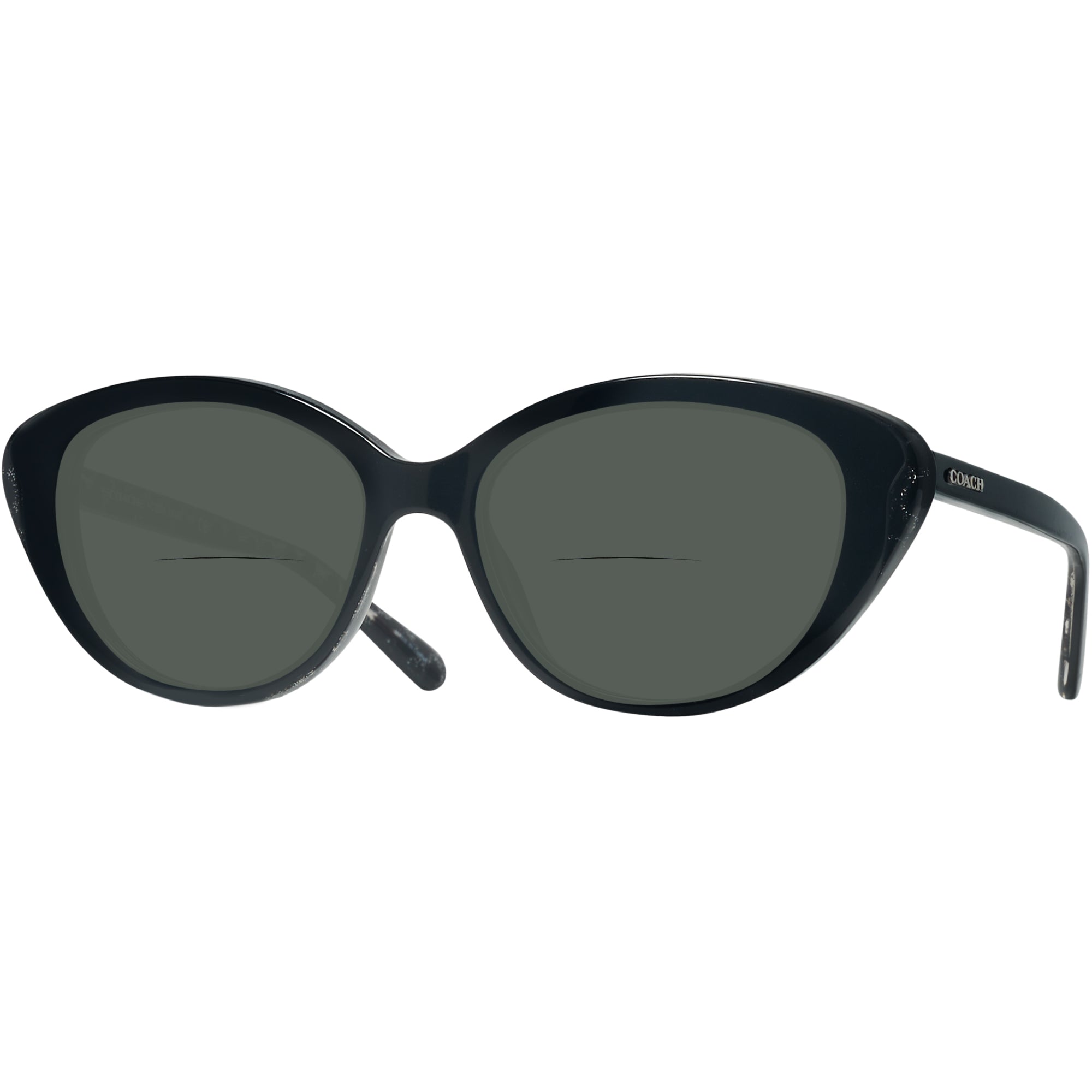 Black Glitter Coach 8288 Bifocal Reading Sunglasses