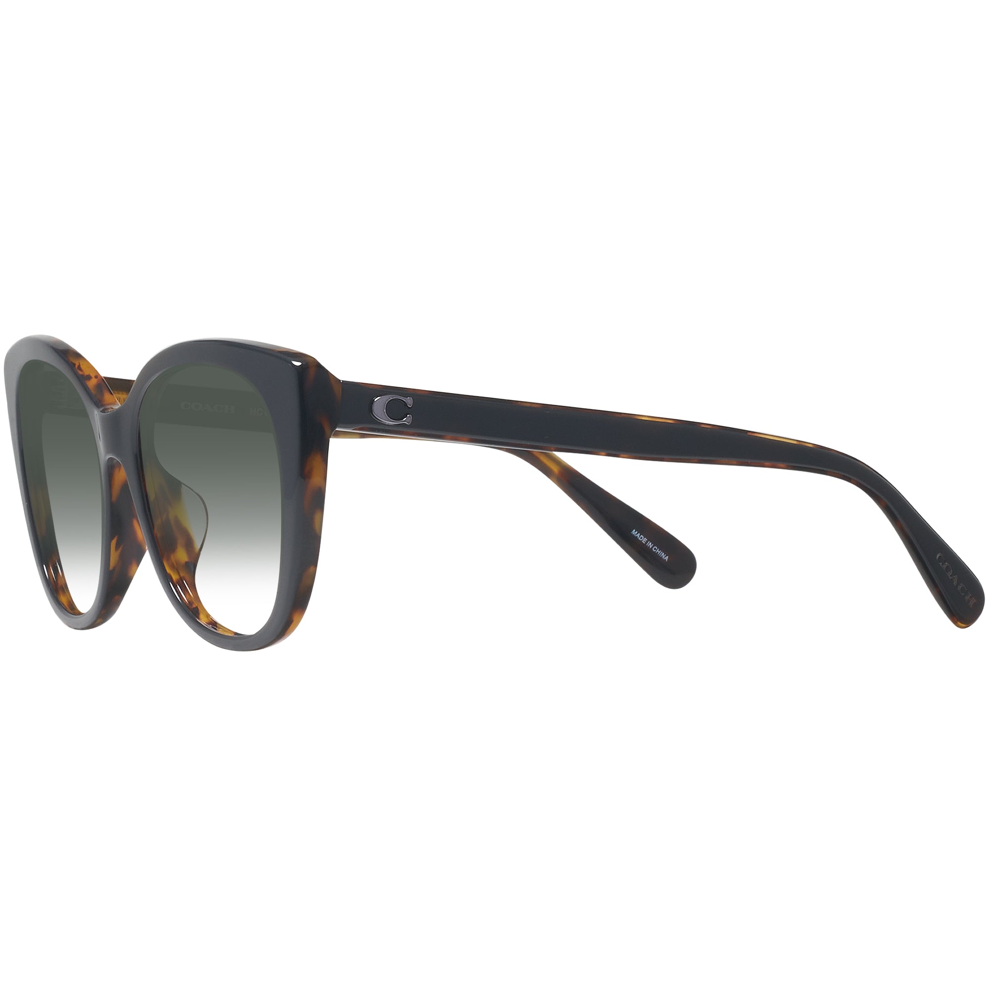 COACH White Cat Eye Sunglasses with Black Gradient Lenses Coach Coach Sunglasses in White | Target Optical main image 2