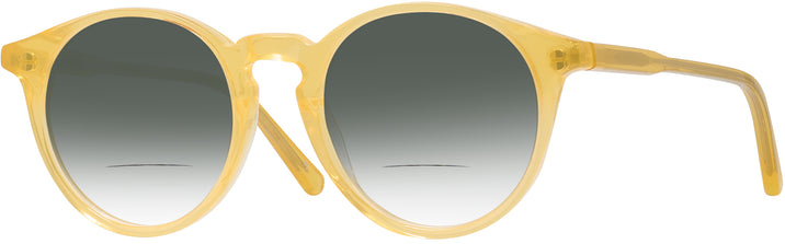 Round Yellow Kala 906 w/ Gradient Bifocal Reading Sunglasses View #1