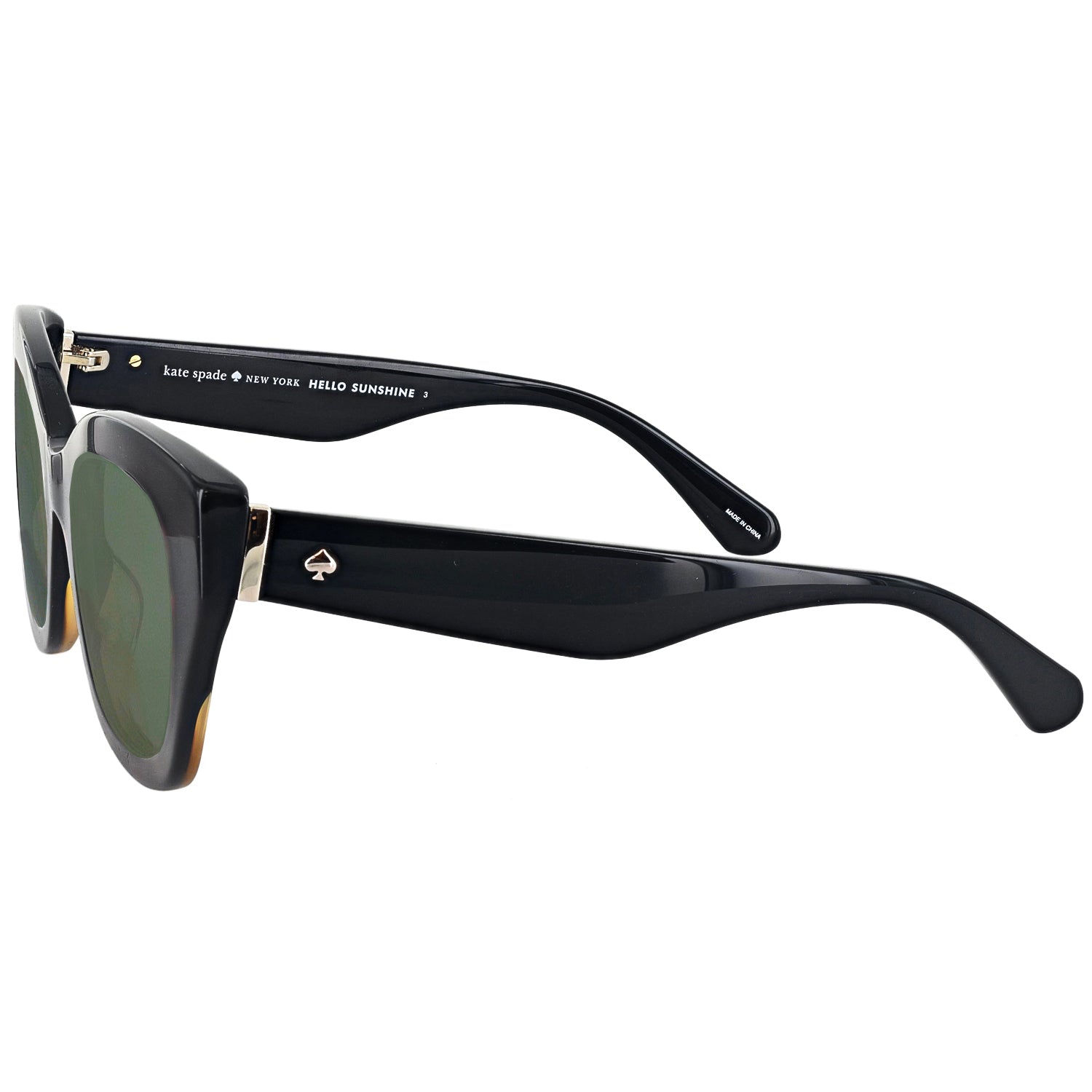 kate spade Black Oversized Cat-Eye Sunglasses with Neon Green Case kate spade new york Sunglasses & Sunglasses Accessories for  main image 4
