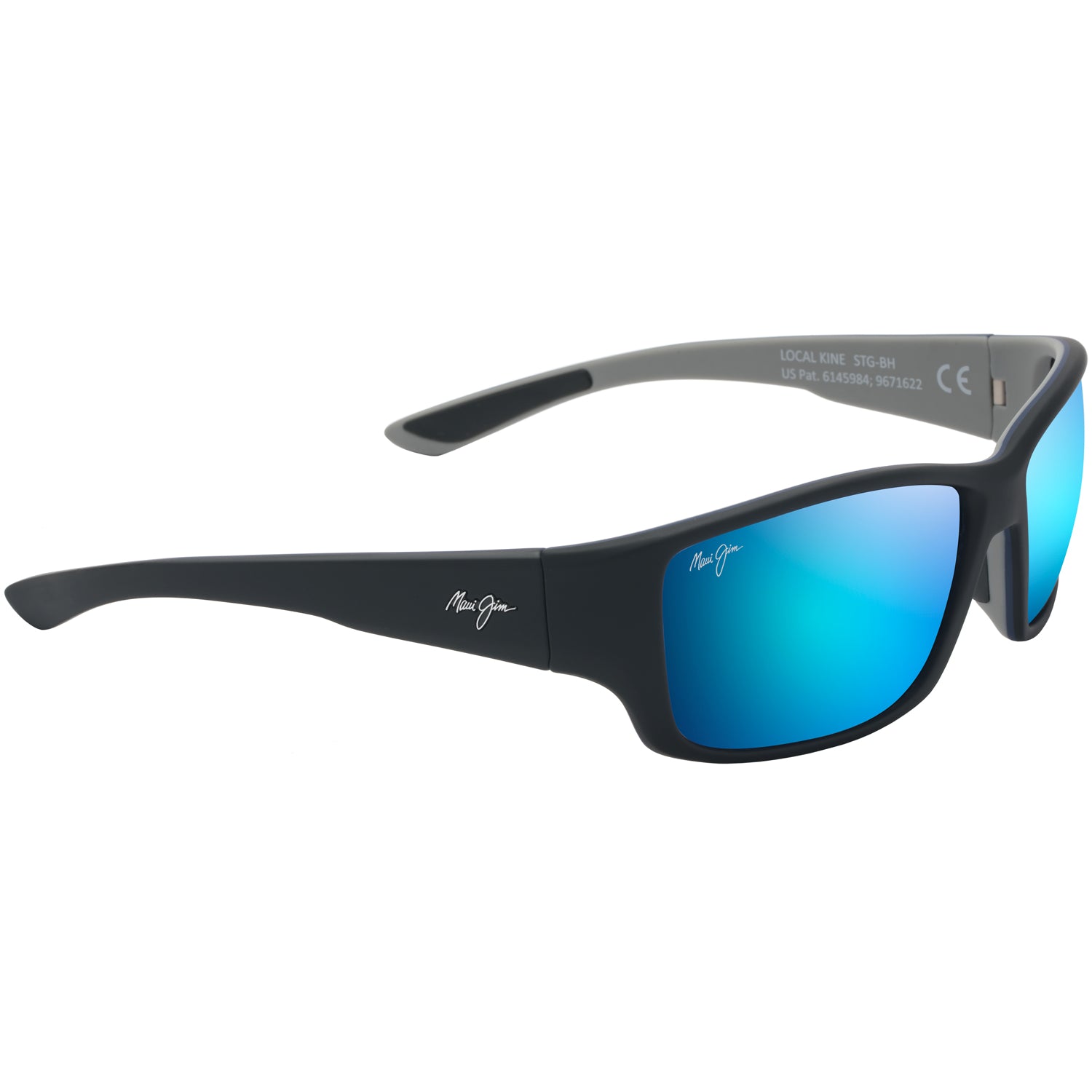 Shiny Black/Grey Lens Maui Jim Local Kine 810