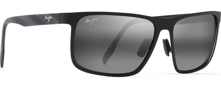 Rectangle Matte Black/Grey Lens Maui Jim Wana 846 View #1