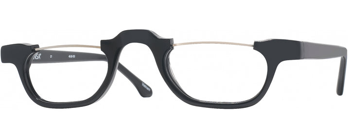 Rectangle Black Mozart Non-Rx Blue Light Filter View #1