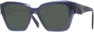 Square Blue Transparent Prada 09ZV Progressive No-Line Reading Sunglasses View #1