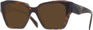 Square Tortoise Prada 09ZV Progressive No-Line Reading Sunglasses View #1
