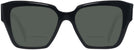 Square Black Prada 09ZV Bifocal Reading Sunglasses View #2
