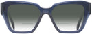 Square Blue Transparent Prada 09ZV w/ Gradient Bifocal Reading Sunglasses View #2