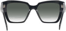 Square Black Prada 09ZV w/ Gradient Bifocal Reading Sunglasses View #4