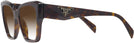 Square Tortoise Prada 09ZV w/ Gradient Progressive No-Line Reading Sunglasses View #3