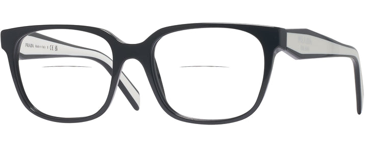Rectangle Black Prada 17ZV Bifocal View #1