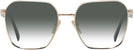 Square,Oversized Pale Gold Prada 56ZV w/ Gradient Progressive No-Line Reading Sunglasses View #2