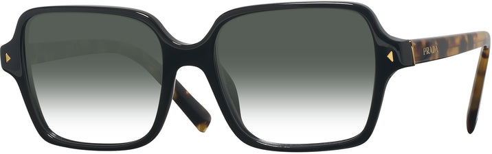 Square Black Prada A02V w/ Gradient Progressive No-Line Reading Sunglasses View #1