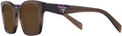 Square Transparent Brown Prada A05V Progressive No-Line Reading Sunglasses View #3