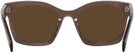 Square Transparent Brown Prada A05V Progressive No-Line Reading Sunglasses View #4