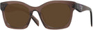 Square Transparent Brown Prada A05V Progressive No-Line Reading Sunglasses View #1