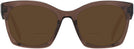 Square Transparent Brown Prada A05V Bifocal Reading Sunglasses View #2