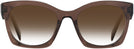 Square Transparent Brown Prada A05V w/ Gradient Progressive No-Line Reading Sunglasses View #2
