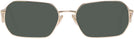 Rectangle Pale Gold Prada A53V Progressive No-Line Reading Sunglasses View #2
