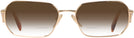 Rectangle Gold Prada A53V w/ Gradient Bifocal Reading Sunglasses View #2