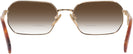 Rectangle Gold Prada A53V w/ Gradient Bifocal Reading Sunglasses View #4