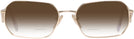Rectangle Pale Gold Prada A53V w/ Gradient Bifocal Reading Sunglasses View #2