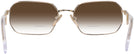 Rectangle Pale Gold Prada A53V w/ Gradient Bifocal Reading Sunglasses View #4