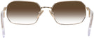Rectangle Pale Gold Prada A53V w/ Gradient Progressive No-Line Reading Sunglasses View #4
