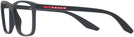 Rectangle Black Rubber Prada Sport 01QV L Single Vision Full Frame View #3