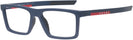 Rectangle Matte Blue Prada Sport 02QV Single Vision Full Frame View #1