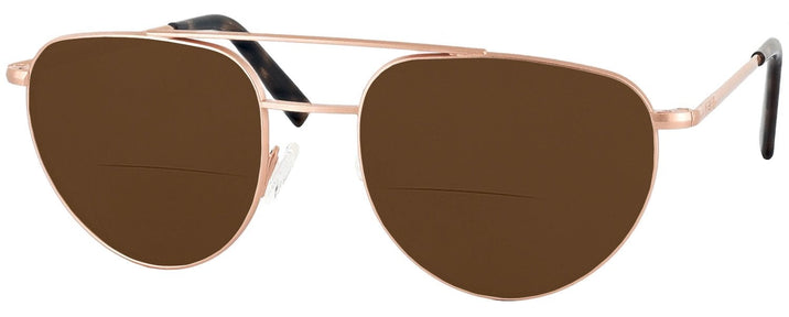 Aviator Blush Gold Noyes 23K Bifocal Reading Sunglasses View #1