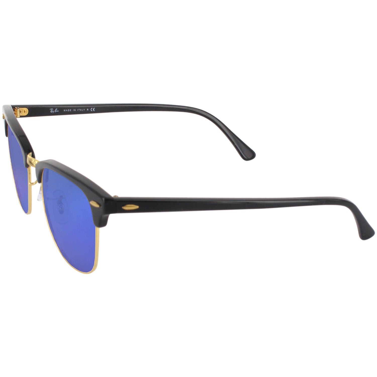 Ray-Ban Blue Mirrored Lens Sunglasses with Brown Frame and Tan Case Ray-Ban 2140 Wayfarer Blue/Multicolor Prescription Sunglasses main image 2