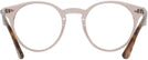 Round Trans Light Brown Ray-Ban 2180V Computer Style Progressive View #4
