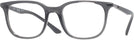 Square Transparent Grey Ray-Ban 7211 Single Vision Full Frame View #1