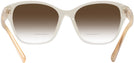 Square Transparent Beige Ralph Lauren 6236U w/ Gradient Bifocal Reading Sunglasses View #4